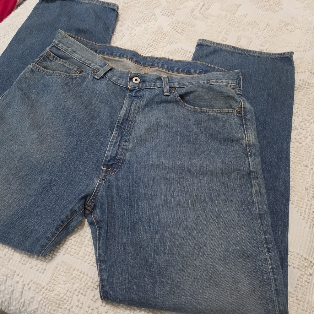 RL Polo Jeans Men's Hayden Relaxed Fit Straight Leg Zip Fly 38x32 Blue Elevated